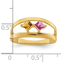 14K Yellow Gold Family Jewelry Ring Mounting with Polished Finish - Sizeable Band by Oro Pregiato
