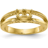 14K Yellow Gold Family Jewelry Ring Mounting with Ruby and Emerald Stones by Oro Pregiato