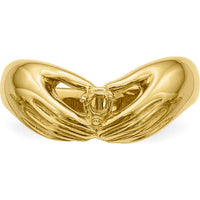 14K Yellow Gold Family Ring Mounting with Prong Set Round Stone - 2.5mm Stone by Oro Pregiato