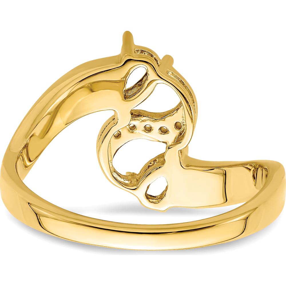 14K Yellow Gold Family Ring with Round Cut Diamonds - 0.057 Carat Total Diamond Weight by Monteluci Fine Jewelry