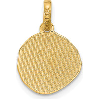 14K Yellow Gold Fancy Cookie Charm - Playful Themed Pendant for Unisex Wear by Oro Pregiato