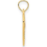 14K Yellow Gold Fancy Filigree Heart Pendant with Reversible Design by Oro Pregiato
