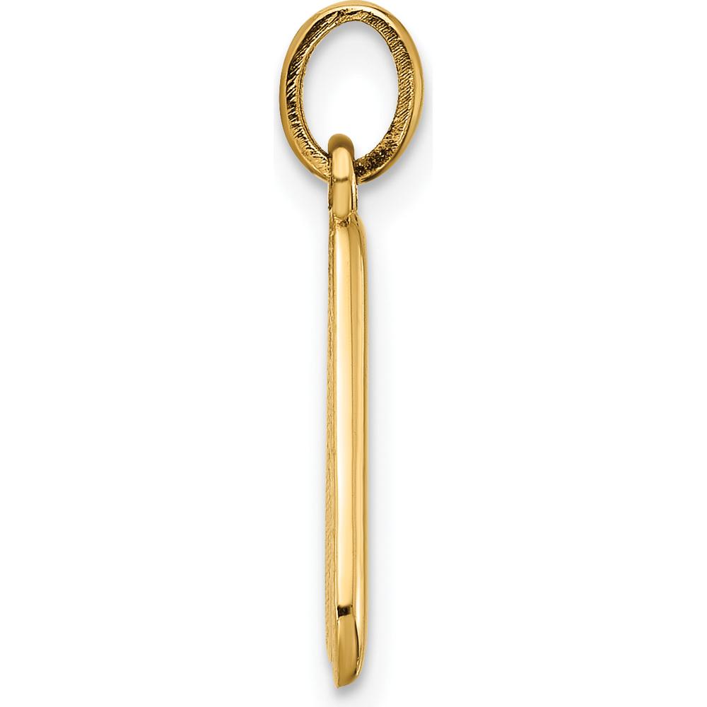 14K Yellow Gold Fancy Letter A Pendant - Personalized Initial Jewelry by Oro Pregiato
