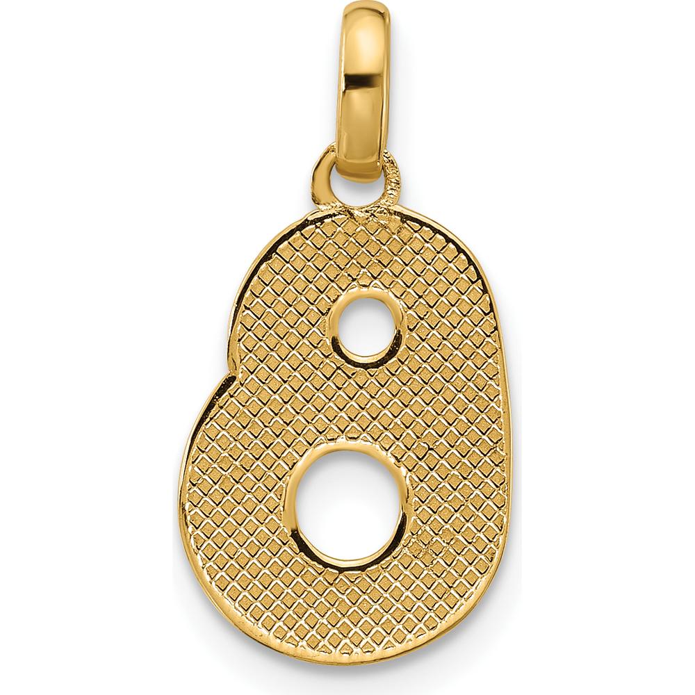 14K Yellow Gold Fancy Letter B Pendant - Sculptural and Elegant Personalized Design by Oro Pregiato