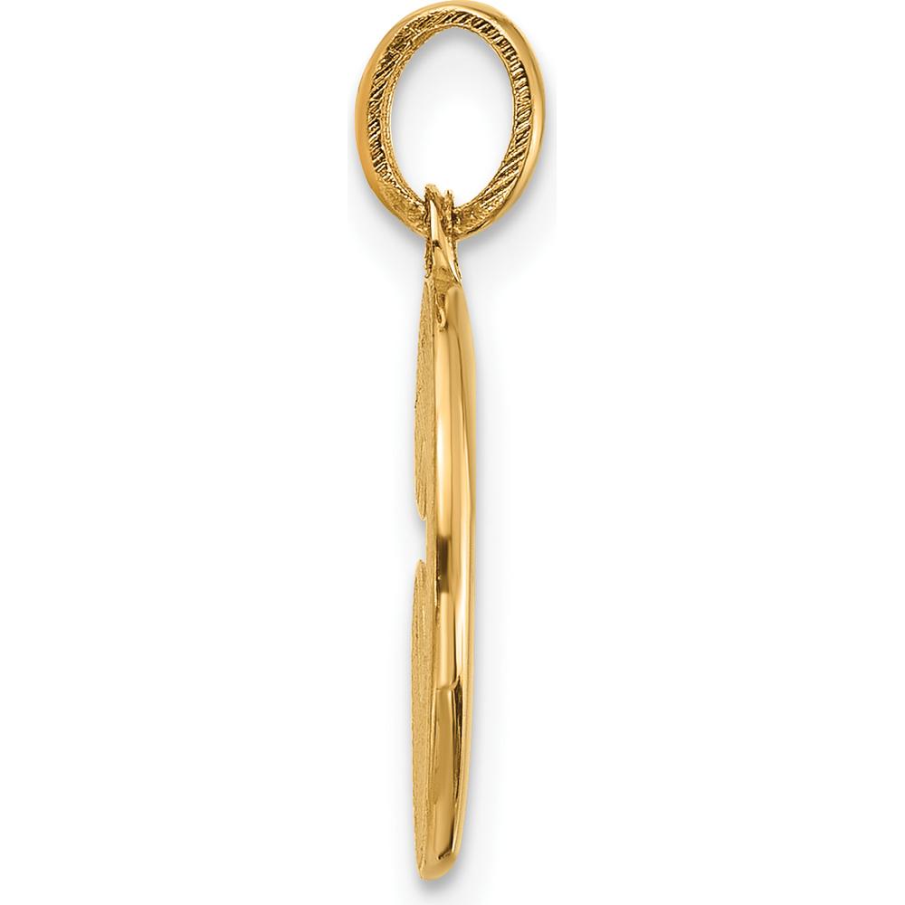 14K Yellow Gold Fancy Letter C Pendant - Elegant Initial Necklace by Oro Pregiato