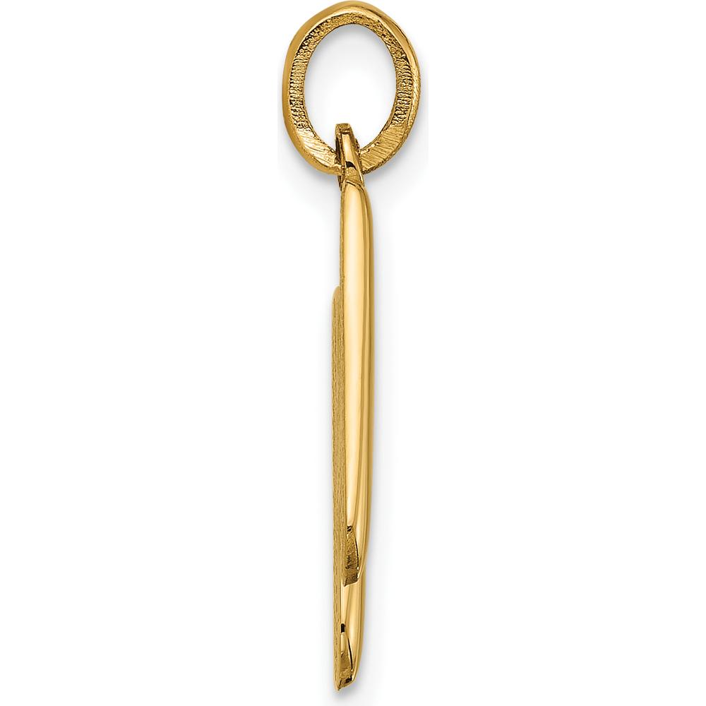 14K Yellow Gold Fancy Letter H Pendant by Oro Pregiato