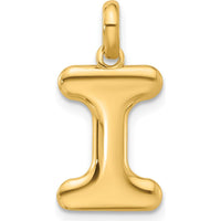 14K Yellow Gold Fancy Letter "I" Pendant by Oro Pregiato