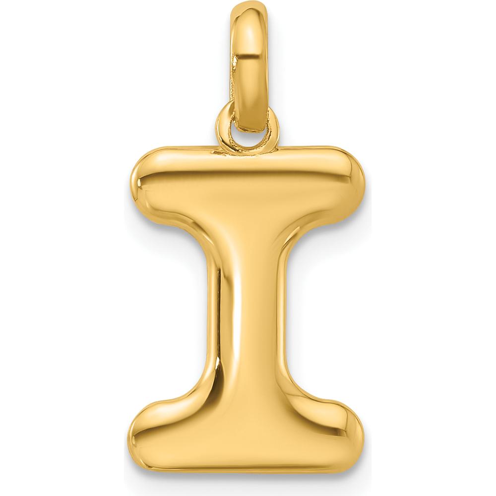 14K Yellow Gold Fancy Letter "I" Pendant by Oro Pregiato