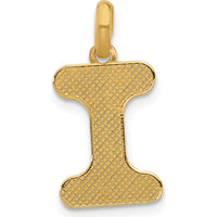 14K Yellow Gold Fancy Letter "I" Pendant by Oro Pregiato