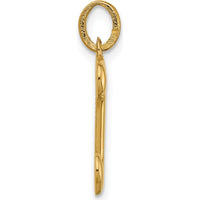 14K Yellow Gold Fancy Letter J Pendant for Personalized Style by Oro Pregiato