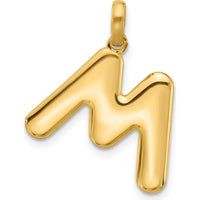 14K Yellow Gold Fancy Letter M Pendant by Oro Pregiato
