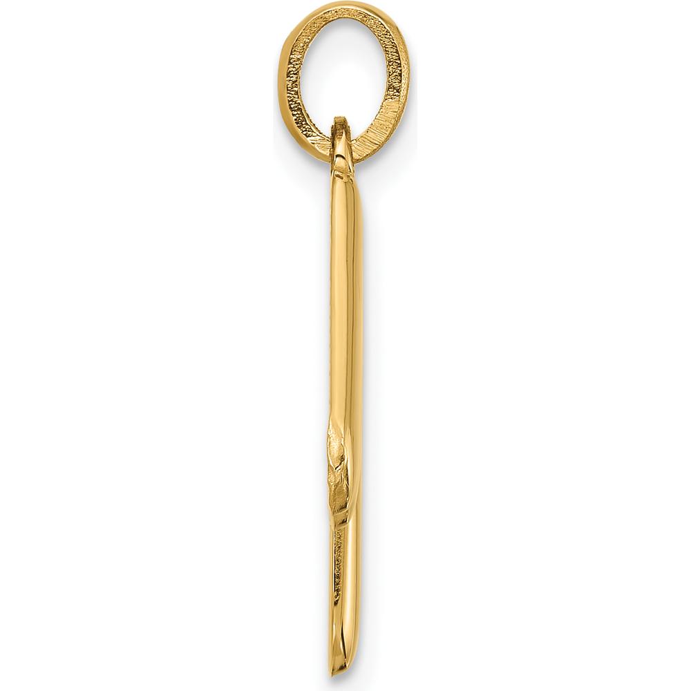 14K Yellow Gold Fancy Letter M Pendant by Oro Pregiato