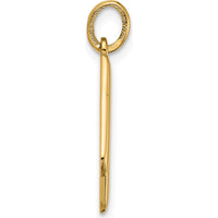 14K Yellow Gold Fancy Letter "N" Pendant - Elegant Personalized Charm for Necklace by Oro Pregiato