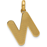 14K Yellow Gold Fancy Letter "N" Pendant - Elegant Personalized Charm for Necklace by Oro Pregiato