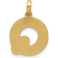 14K Yellow Gold Fancy Letter Q Pendant - Personalized Elegant Gold Necklace by Oro Pregiato