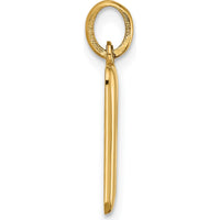 14K Yellow Gold Fancy Letter R Pendant - Personalized Luxury Design by Oro Pregiato
