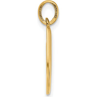14K Yellow Gold Fancy Letter U Pendant - Statement Jewelry Piece by Oro Pregiato