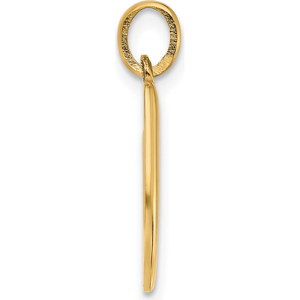 14K Yellow Gold Fancy Letter U Pendant - Statement Jewelry Piece by Oro Pregiato