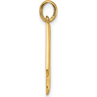 14K Yellow Gold Fancy Letter W Pendant - Bold and Stylish Personal Jewelry Statement by Oro Pregiato