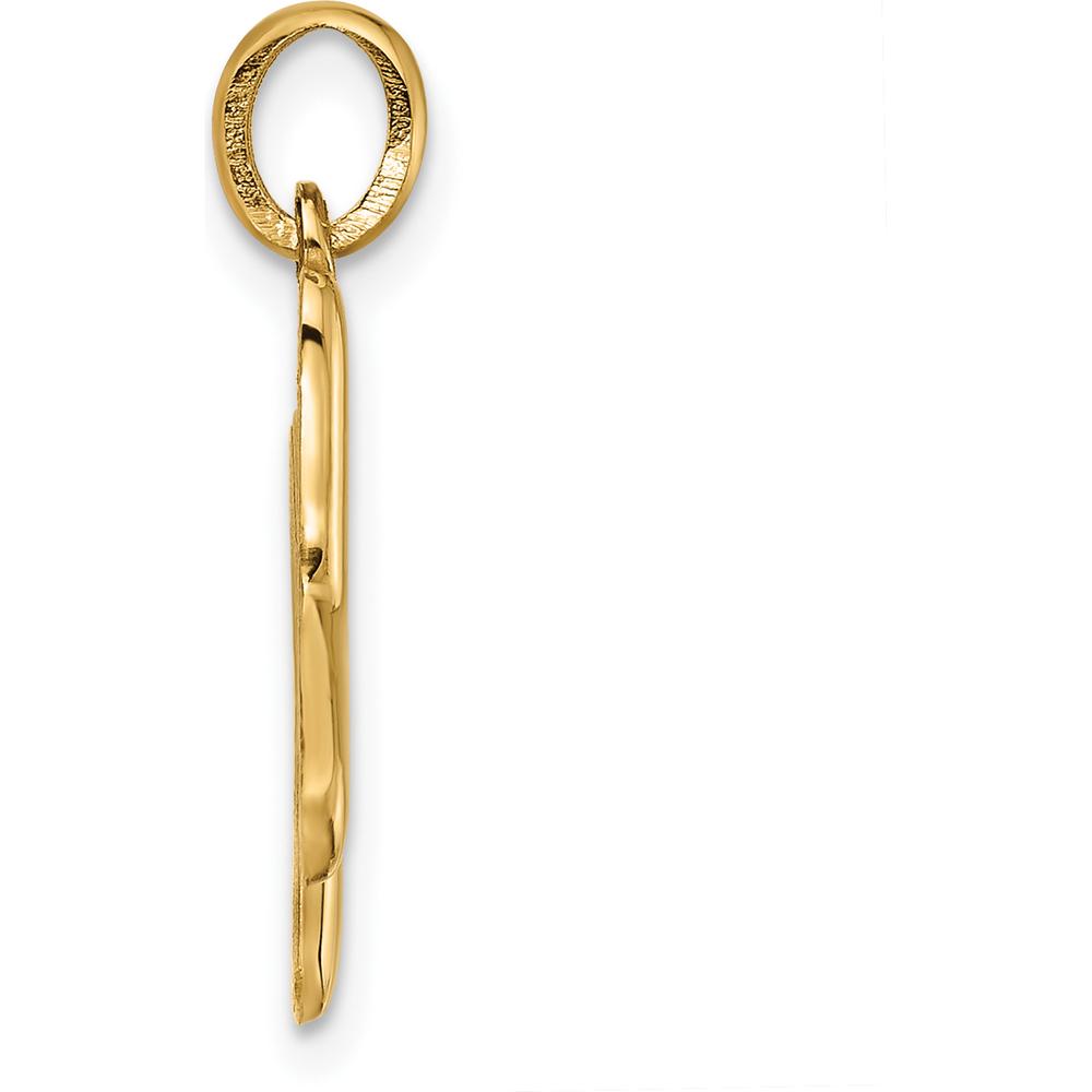 14K Yellow Gold Fancy Letter X Pendant - Bold Minimalist Design by Oro Pregiato