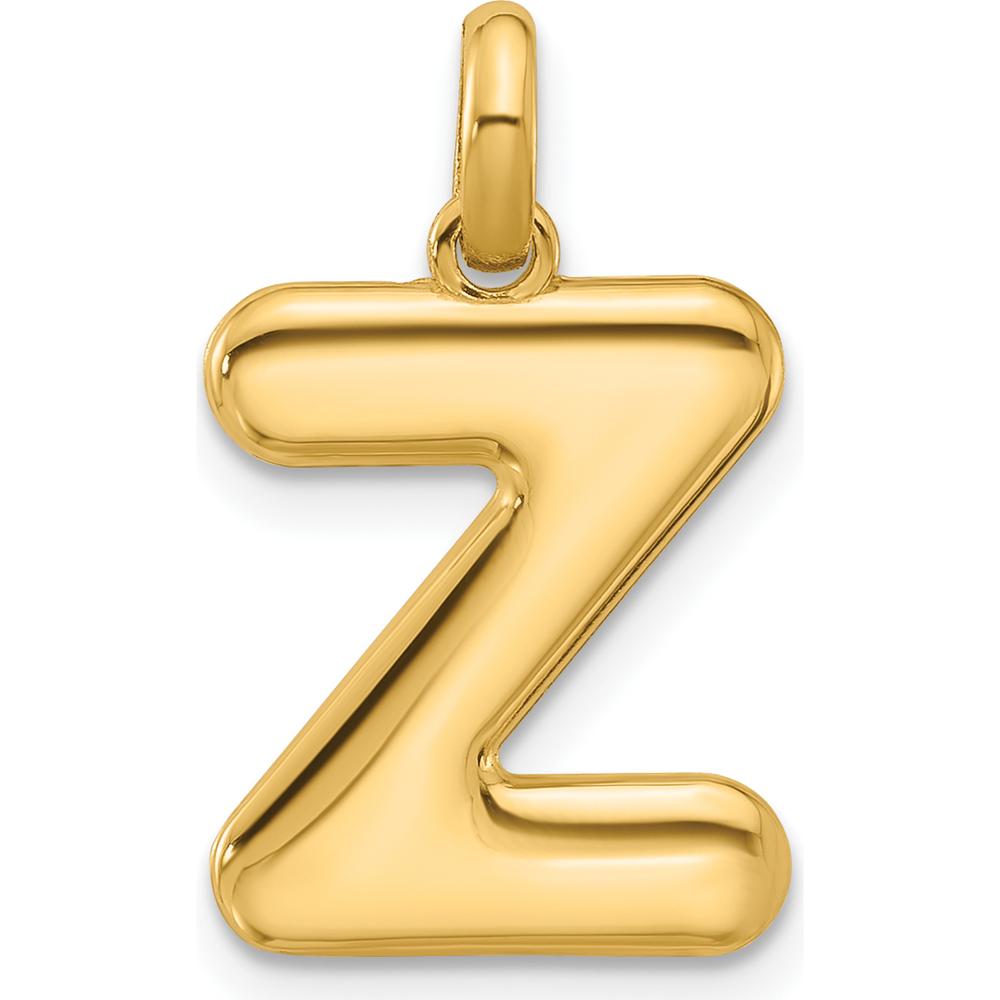 14K Yellow Gold Fancy Letter Z Pendant by Oro Pregiato
