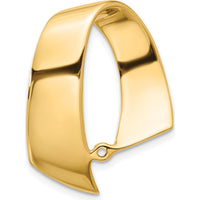 14K Yellow Gold Fancy Peg-Set Diamond Slide Pendant Mounting for Up to 10mm Stone by Oro Pregiato