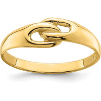 14K Yellow Gold Free Form Knot Fashion Ring with Polished Finish by Oro Pregiato