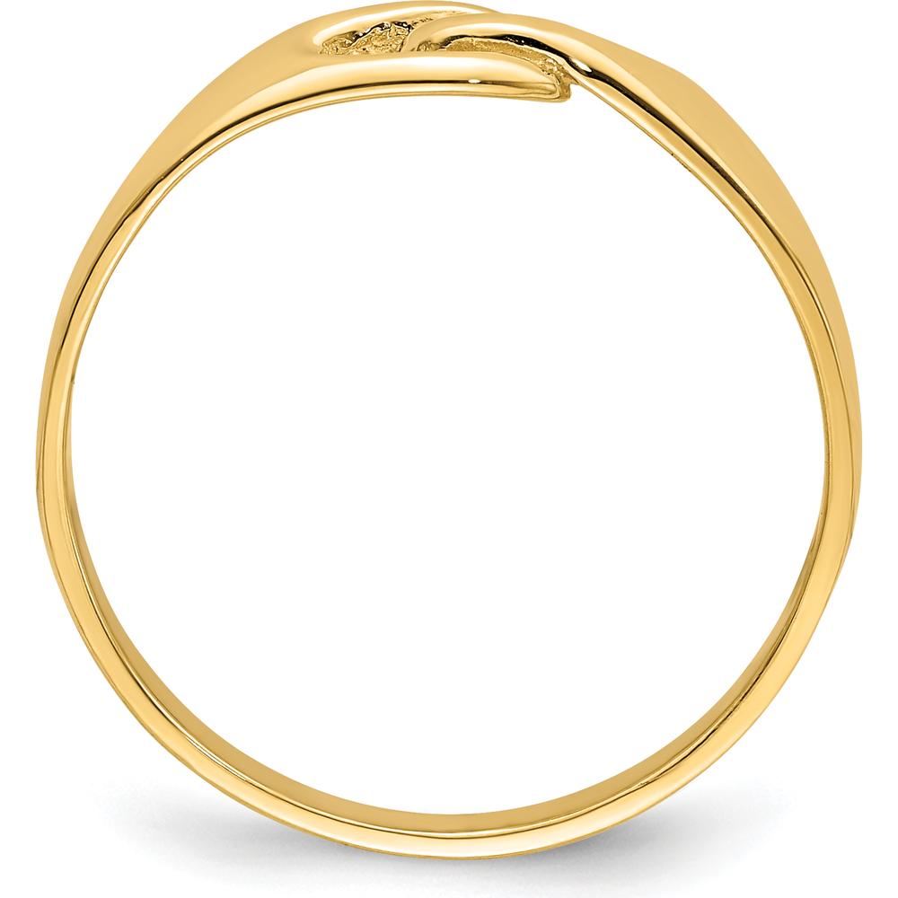 14K Yellow Gold Free Form Knot Fashion Ring with Polished Finish by Oro Pregiato