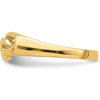14K Yellow Gold Free Form Knot Fashion Ring with Polished Finish by Oro Pregiato