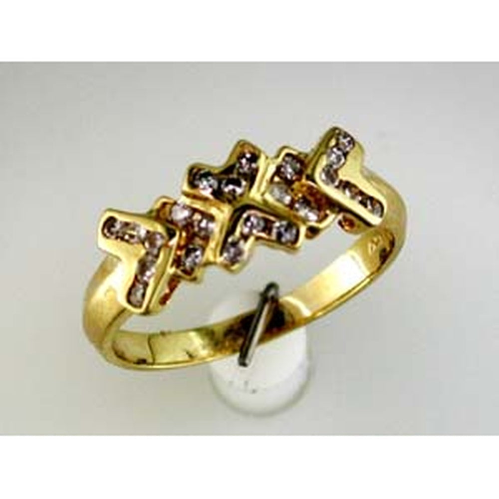 14K Yellow Gold Free-Form Zigzag Wedding Ring with Round Brilliant Cut Diamonds - 0.40 Carat Total Diamond Weight - Royal Jewelry