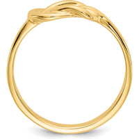 14K Yellow Gold Freeform Knot Fashion Ring - 2mm Band Width by Oro Pregiato