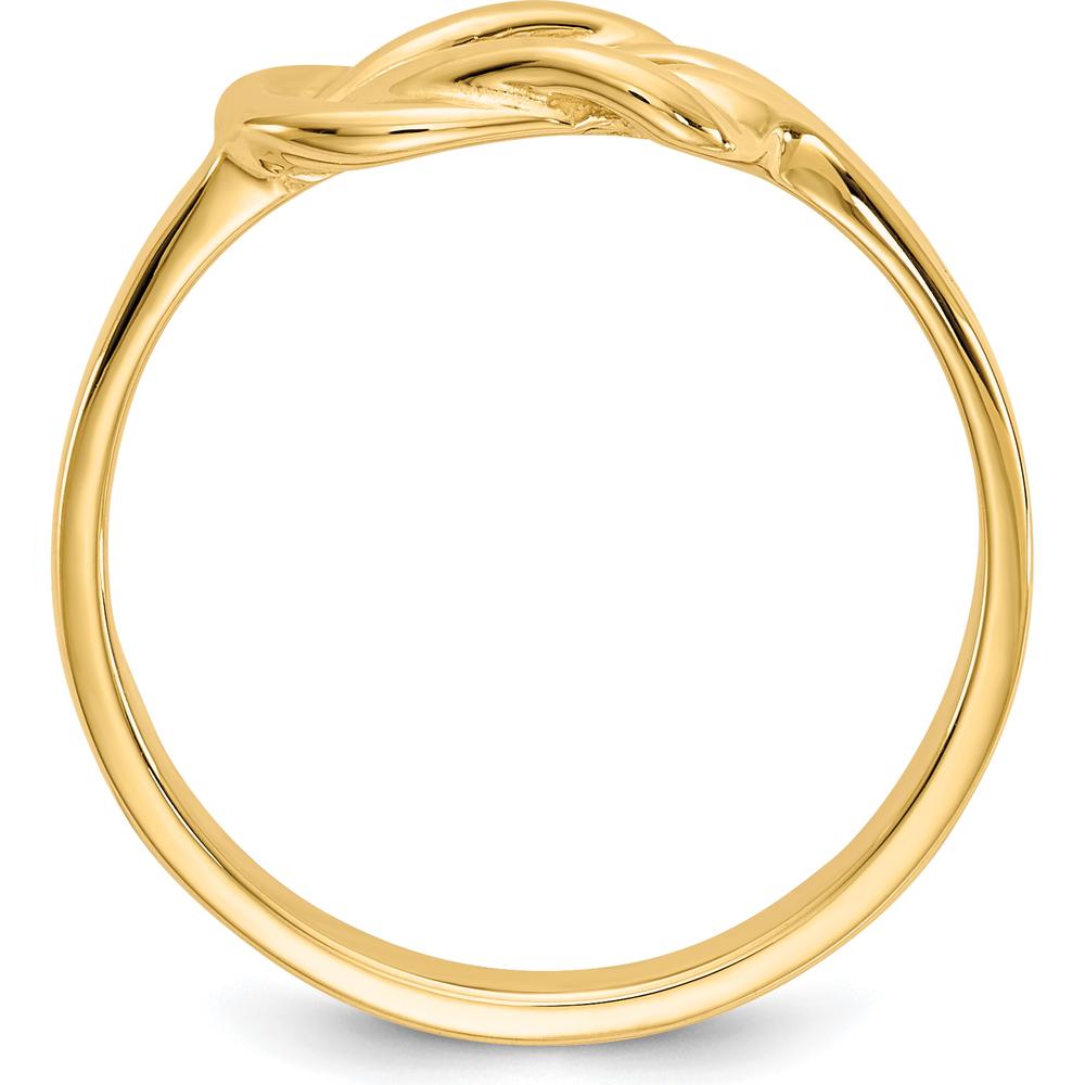 14K Yellow Gold Freeform Knot Fashion Ring - 2mm Band Width by Oro Pregiato