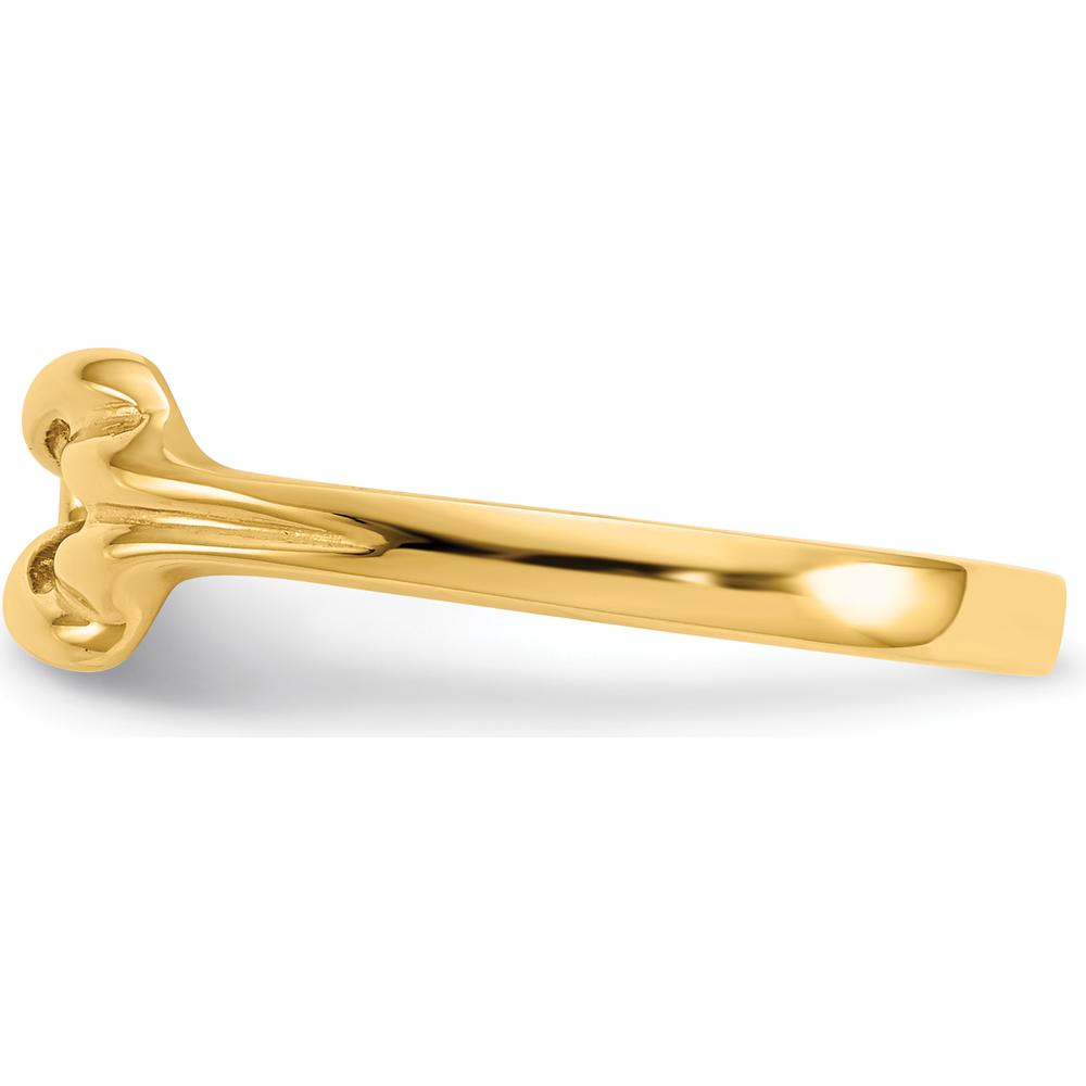 14K Yellow Gold Freeform Knot Fashion Ring - 2mm Band Width by Oro Pregiato