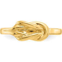 14K Yellow Gold Freeform Knot Fashion Ring - 2mm Band Width by Oro Pregiato