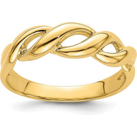 14K Yellow Gold Freeform Knot Ring by Oro Pregiato