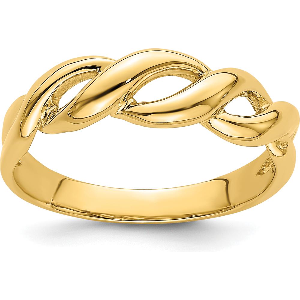 14K Yellow Gold Freeform Knot Ring by Oro Pregiato