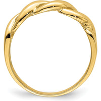 14K Yellow Gold Freeform Knot Ring by Oro Pregiato