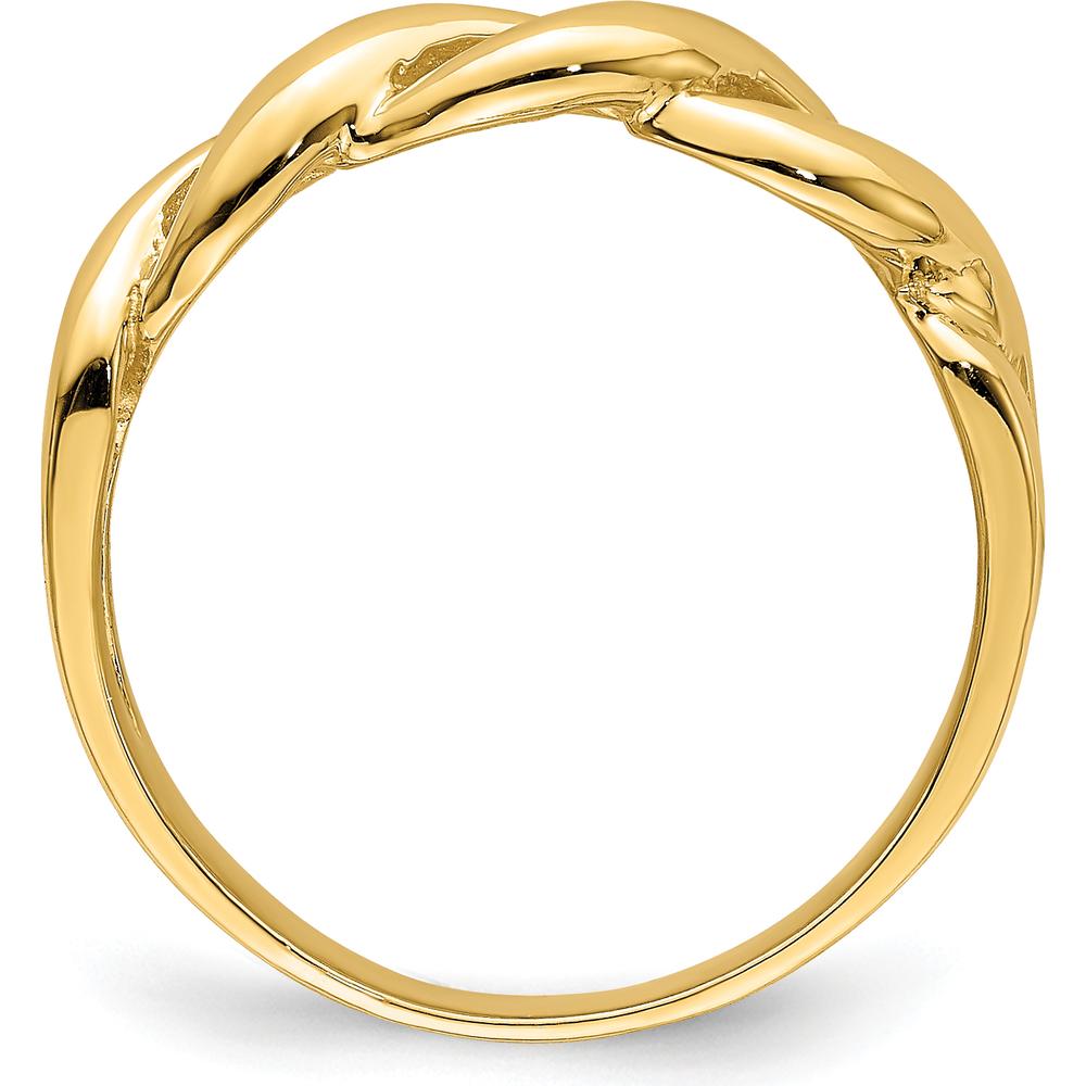 14K Yellow Gold Freeform Knot Ring by Oro Pregiato