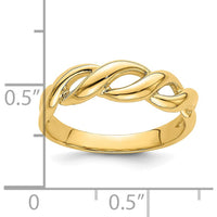 14K Yellow Gold Freeform Knot Ring by Oro Pregiato