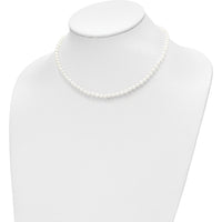 14K Yellow Gold Freshwater Cultured Pearl Set - 4-5mm Pearls, Necklace 14", Bracelet 5" with 1" Extension, Post Earrings by Oro Pregiato
