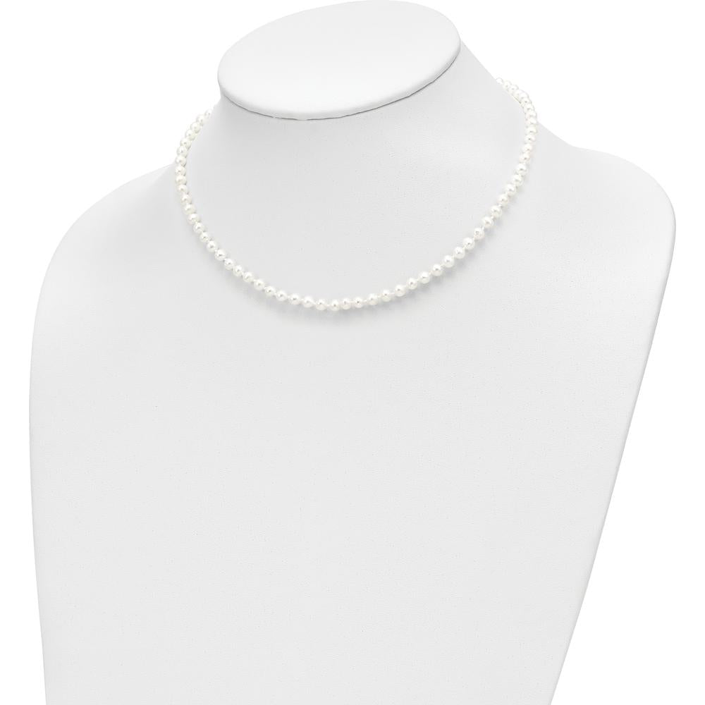 14K Yellow Gold Freshwater Cultured Pearl Set - 4-5mm Pearls, Necklace 14", Bracelet 5" with 1" Extension, Post Earrings by Oro Pregiato