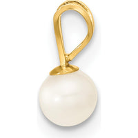14K Yellow Gold Freshwater Cultured Pearl Set with 5" Bracelet, Pendant Necklace, and Post Earrings by Oro Pregiato