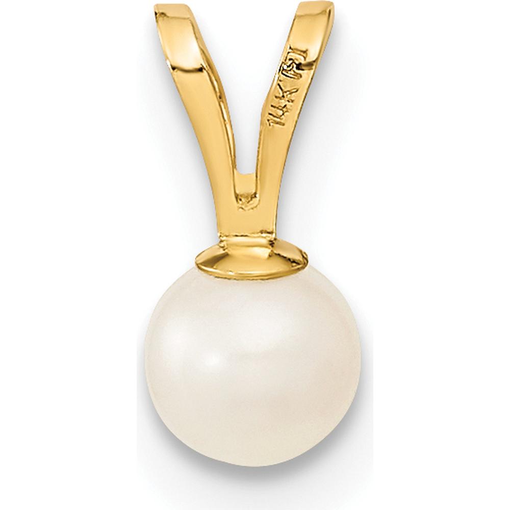 14K Yellow Gold Freshwater Cultured Pearl Set with 5" Bracelet, Pendant Necklace, and Post Earrings by Oro Pregiato