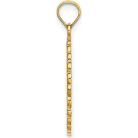14K Yellow Gold Gatlinburg Tennessee Trolley Charm Pendant by Oro Pregiato