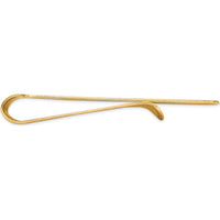 14K Yellow Gold Geometric Design Engravable Money Clip with Polished Finish by Oro Pregiato