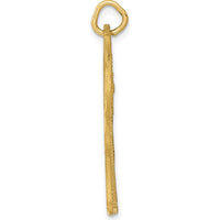 14K Yellow Gold Giraffe Charm with Diamond-Cut Details - 29mm by Oro Pregiato