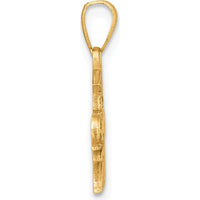 14K Yellow Gold "Graduate 2025" Under Cap Charm with Polished Finish by Oro Pregiato