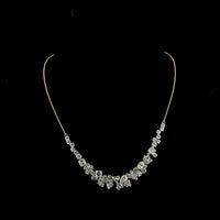 14K Yellow Gold Graduated Mixed Shape Necklace with Asscher and Heart Cut Lab Diamonds - 18.38 Carat Total Diamond Weight - Covaloro Fine Jewelry