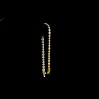 14K Yellow Gold Graduated Riviera Bracelet with Bezel Set Round Lab Diamonds - 4.92 Carat Total Weight - Covaloro Fine Jewelry