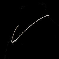 14K Yellow Gold Graduated Riviera Necklace with 8.63 Carat Total Weight Round Lab Diamonds, E-F VS1 Clarity, Prong Set, 171 Stones - Covaloro Fine Jewelry